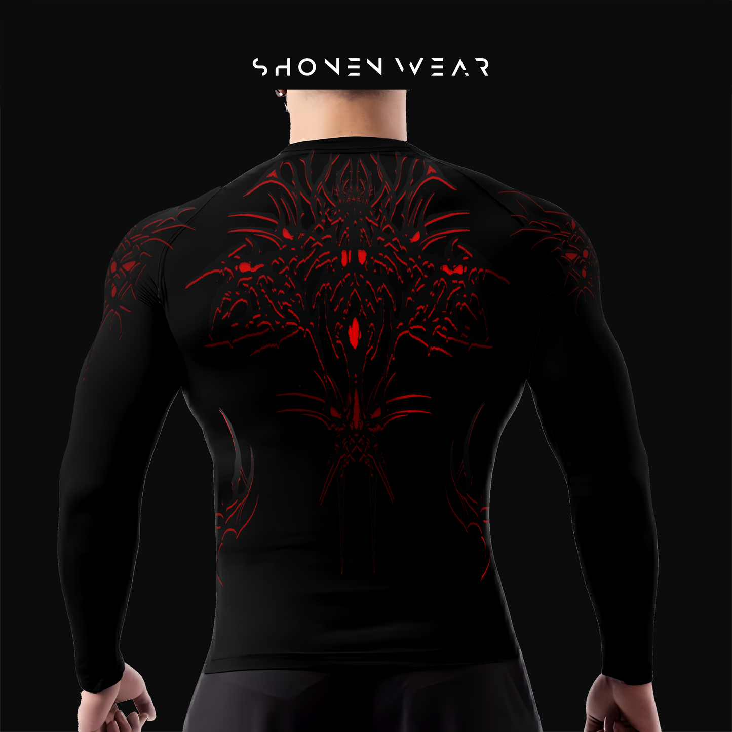 Compression shirt - Aggressive Desing / Crimson Revenge long