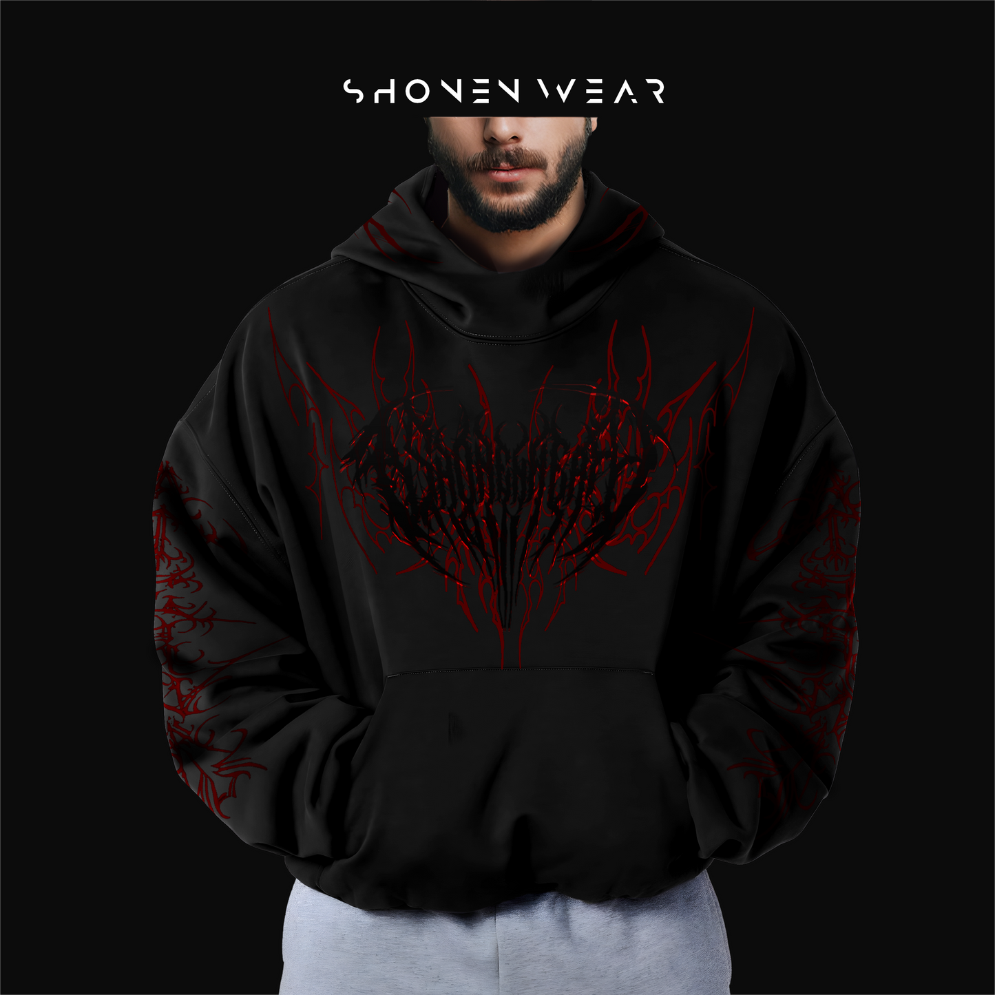 Hoodie / Aggressive Crimson